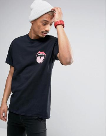New Love Club Tongue T-shirt - Black