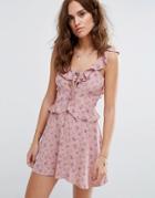 Flynn Skye Printed Tea Dress - Pink