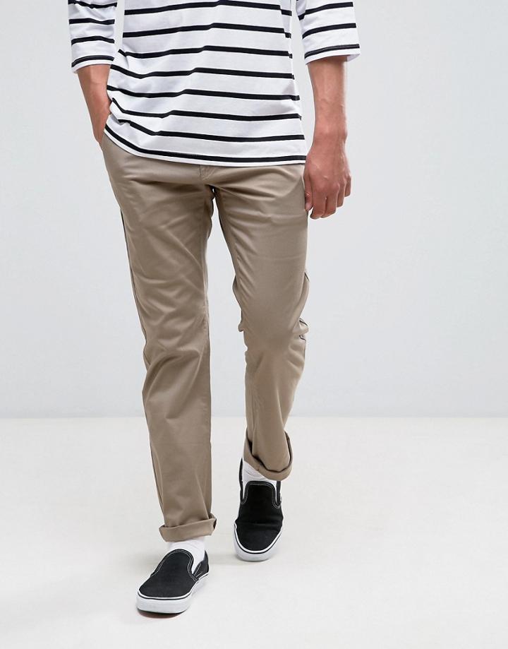 Volcom Frickin Chinos In Straight Fit - Stone