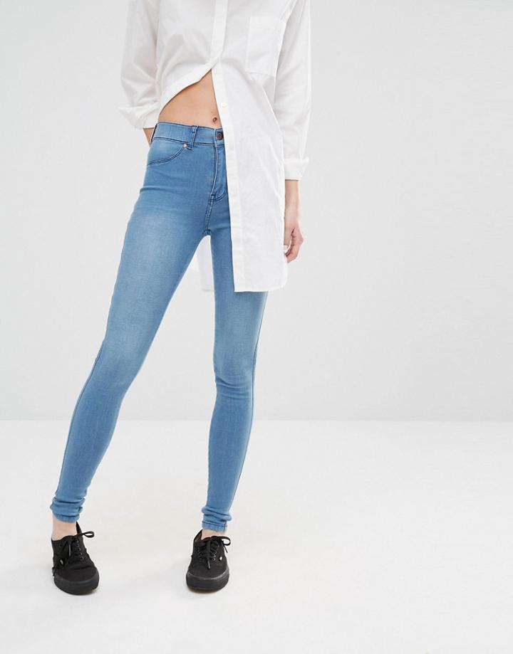 Dr Denim Plenty High Waist Skinny Jeans - Blue