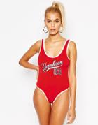 Majestic Yankees 03 Swimsuit - Red