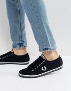 Fred Perry Kingston Twill Sneakers Black - Black