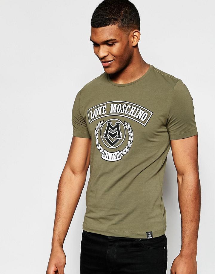 Love Moschino Milano T-shirt - Green