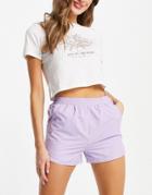Emory Park Retro Track Shorts In Pastel-purple
