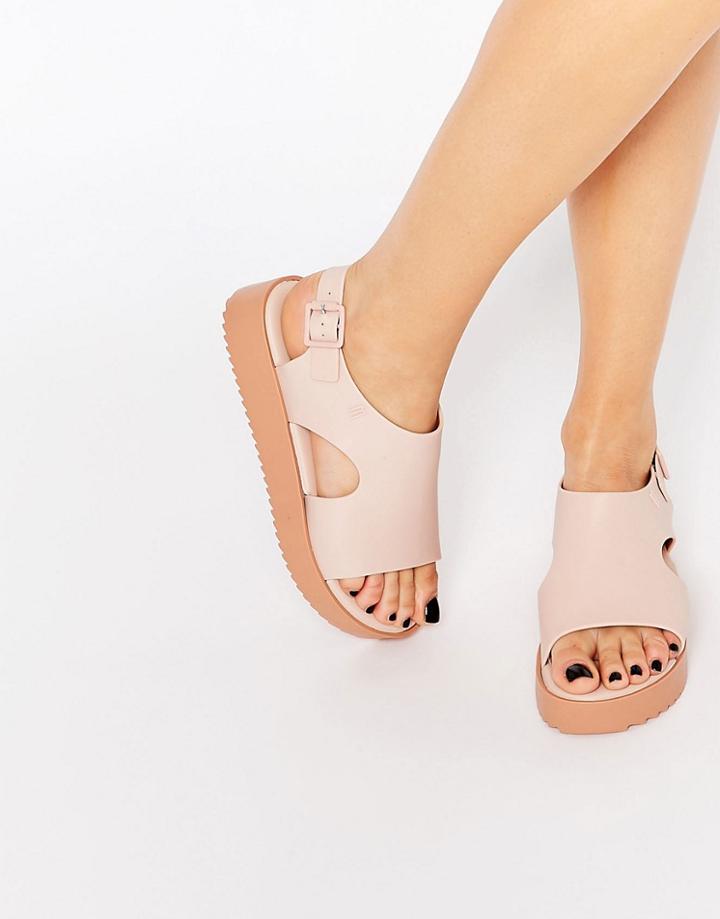 Melissa Hotness Sling Flatform Sandals - Nude