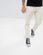 Asos Design Slim Jeans In Ecru - White