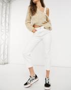 Oasis Edie Straight Leg Jean In Off White