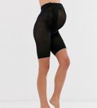 Asos Design Maternity Anti-chafing Shorts In Black