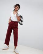 Asos Design Chino Pants With Self Belt-no Color