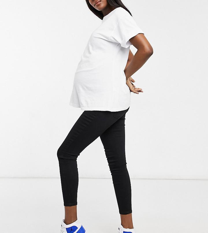 Topshop Maternity Over Bump Joni Jean In Black