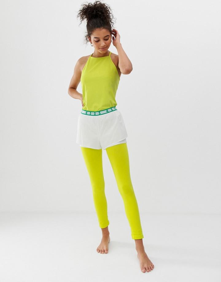 Asos 4505 Seamless Soft Stretch Base Layer Legging-green