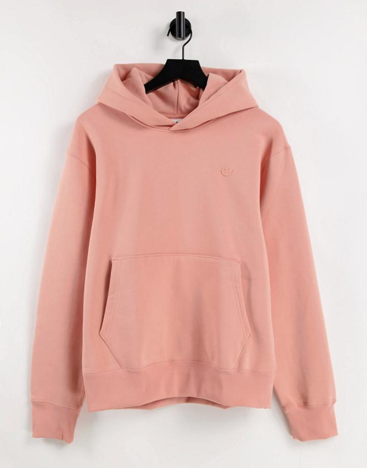 Adidas Originals Adicolor Contempo Boyfriend Fit Hoodie In Blush-pink