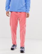 Collusion Balloon Leg Cord Pants In Pink - Pink