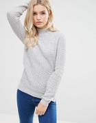 Brave Soul Raglan Sweater - Gray