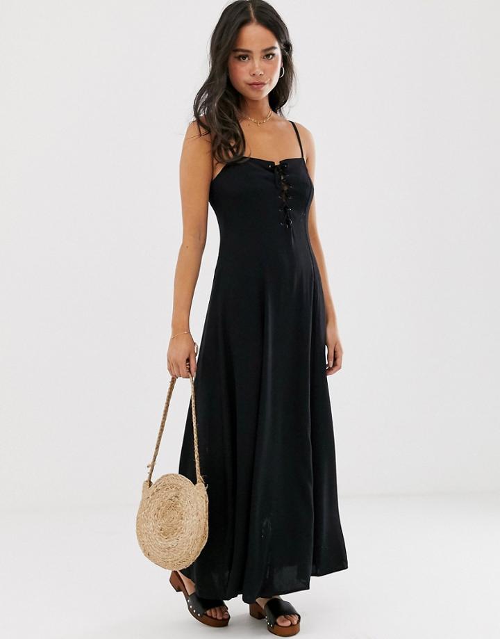 Asos Design Cami Maxi Dress-black