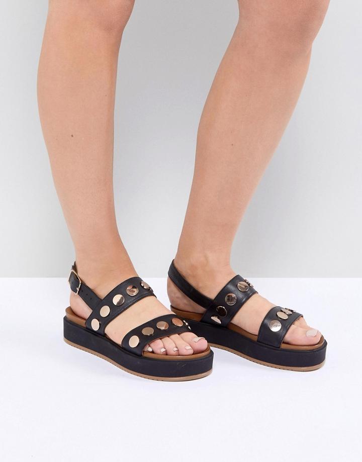 Kurt Geiger Makenna Flatform Sandals - Black