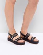 Kurt Geiger Makenna Flatform Sandals - Black