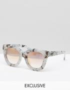 Quay Australia Exclusive Sugar And Spice Sunglasses With Rose Gold Lens - Gray