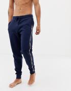 Tommy Hilfiger Authentic Cuffed Joggers Side Logo Taping In Navy - Navy