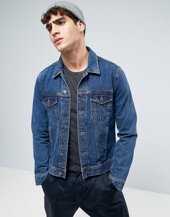 Dr Denim Dwight Jacket Mid Retro - Blue