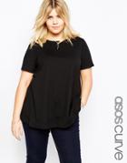 Asos Curve Swing T-shirt - Black