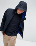Penfield Becket Hooded Jacket Technical Waterproof In Black - Black