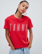 Tommy Jeans Graphic Logo T-shirt - Red