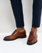 Selected Homme Leather Derby Shoes - Brown