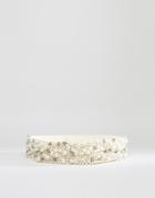 Asos Pearl Embellished Belt - Cream