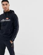 Ellesse Sport Barreti Two-piece Hoodie With Large Logo In Black - Black