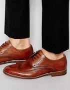 Aldo Proadia Leather Brogue Shoes - Tan