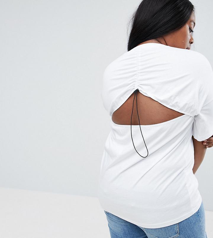 Asos Curve Top With Toggle Back Detail - Multi