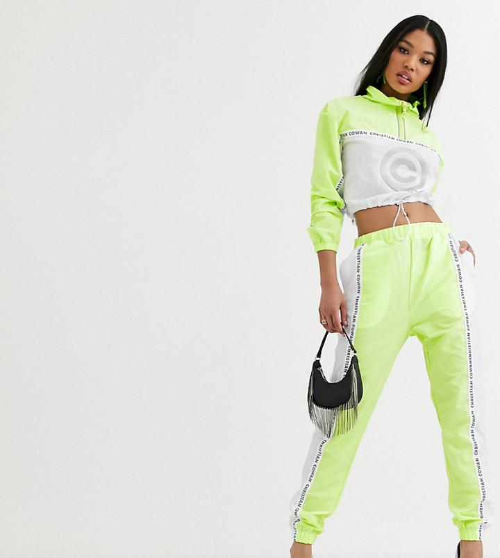 Asos Design X Christian Cowan Logo Track Sweatpants Two-piece