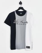 Hollister Varsity Logo Acid Wash T-shirt In Black