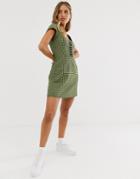 Capulet Lera Check Mini Dress-green