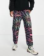 Wesc Sweatpants With Rainbow Tiedye-multi