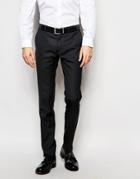 Ben Sherman Check Suit Pants - Black