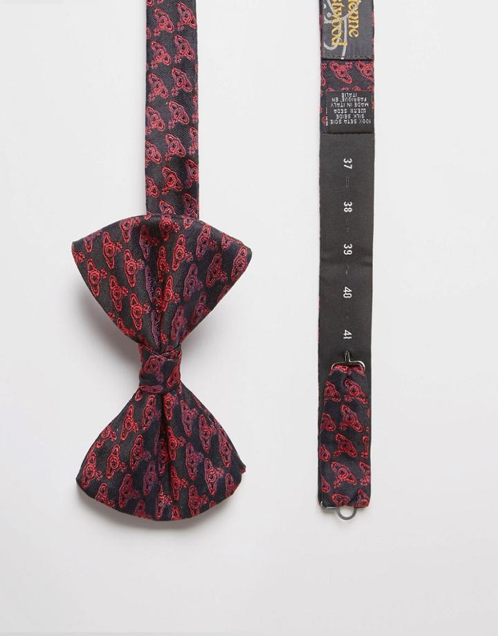 Vivienne Westwood Orb Bow Tie - Blue