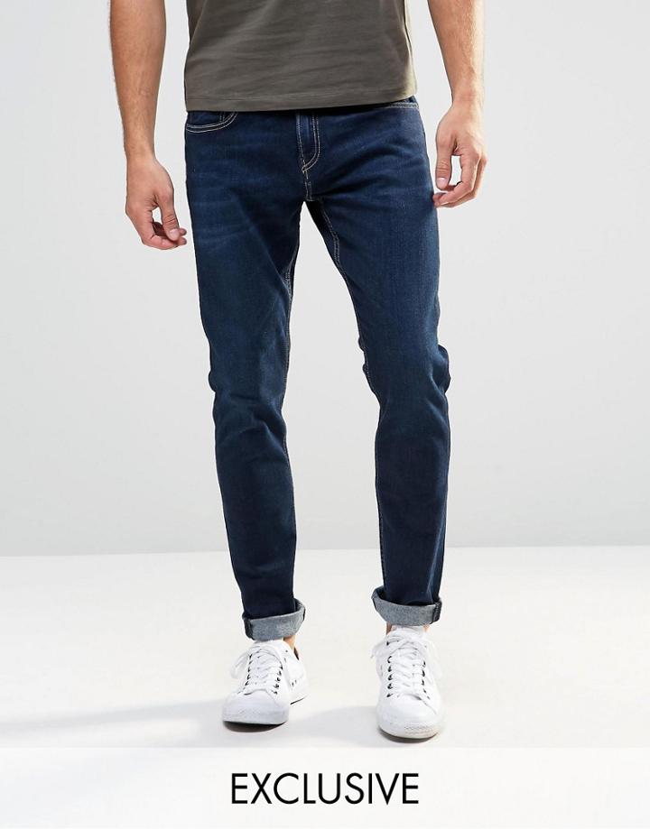 D.i.e. Smoke Super Skinny Jeans In Dark Blue Wash - Indigo Wash 7
