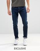 D.i.e. Smoke Super Skinny Jeans In Dark Blue Wash - Indigo Wash 7