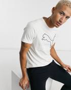 Puma Classics Logo T-shirt In Stone-neutral