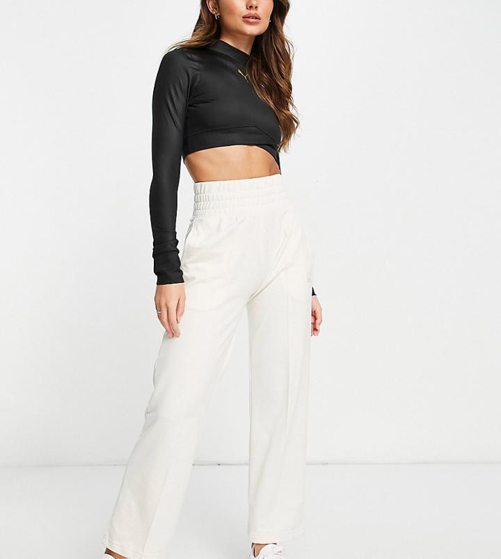 Puma Infuse Wide Leg Pants In Off White
