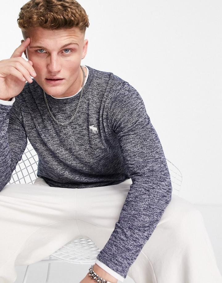 Abercrombie & Fitch Long Sleeve T-shirt In Navy