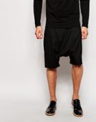 Asos Drop Crotch Shorts - Black