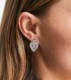 True Decadence Exclusive Diamante Stud Earrings In Crystal-silver