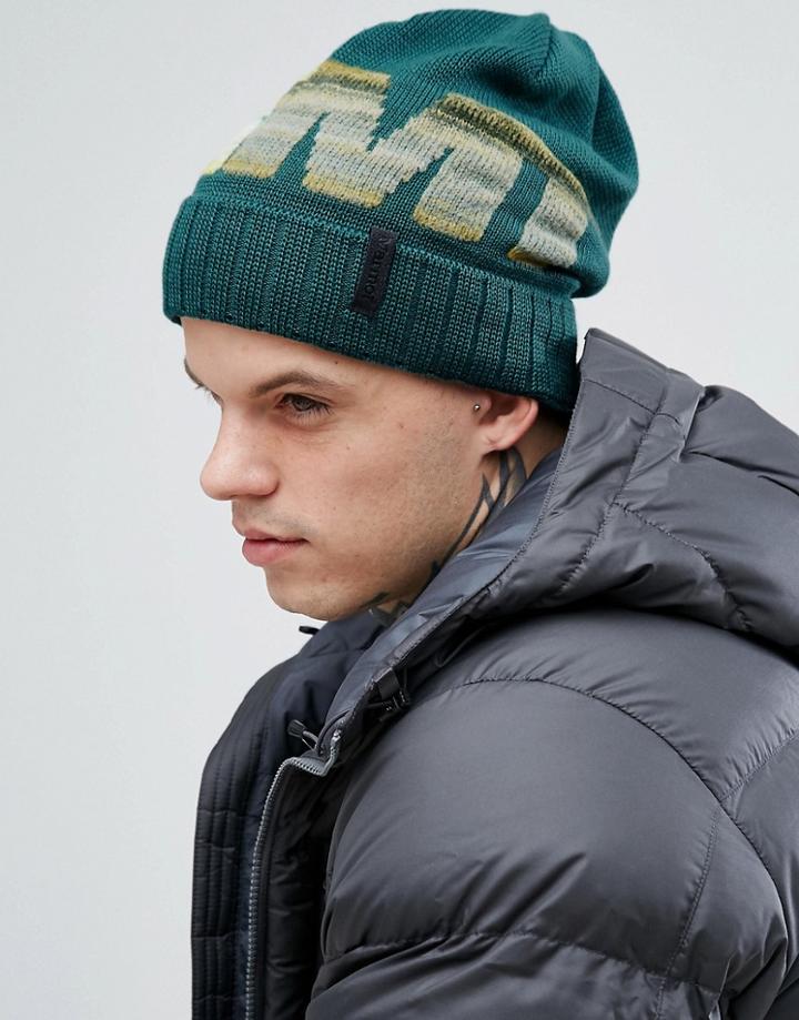 Marmot Ferdi Logo Thermolite Beanie In Green - Green