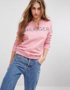 Tommy Hilfiger Logo Sweatshirt - Pink