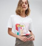 Reclaimed Vintage Inspired T-shirt In Faces Print - White