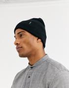 Selected Homme Cotton Beanie In Black