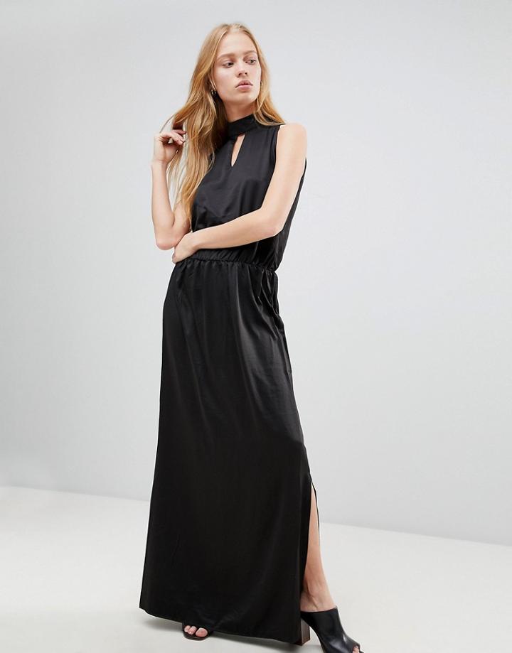 B.young High Neck Maxi Dress - Black